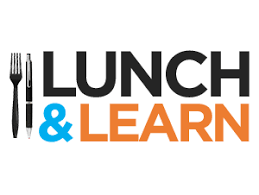Image that says lunch & learn